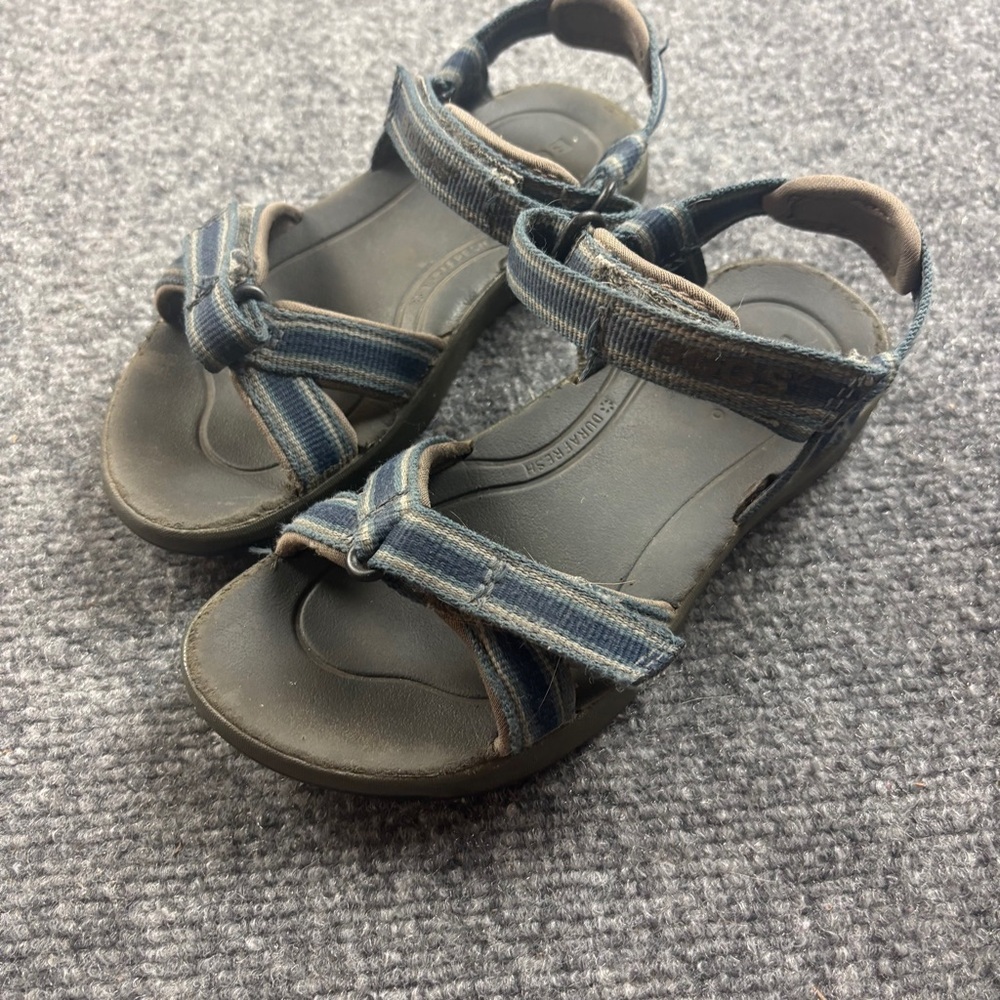 BOGS Boys Blue/Grey Rio Stripe Sandals size: 13
